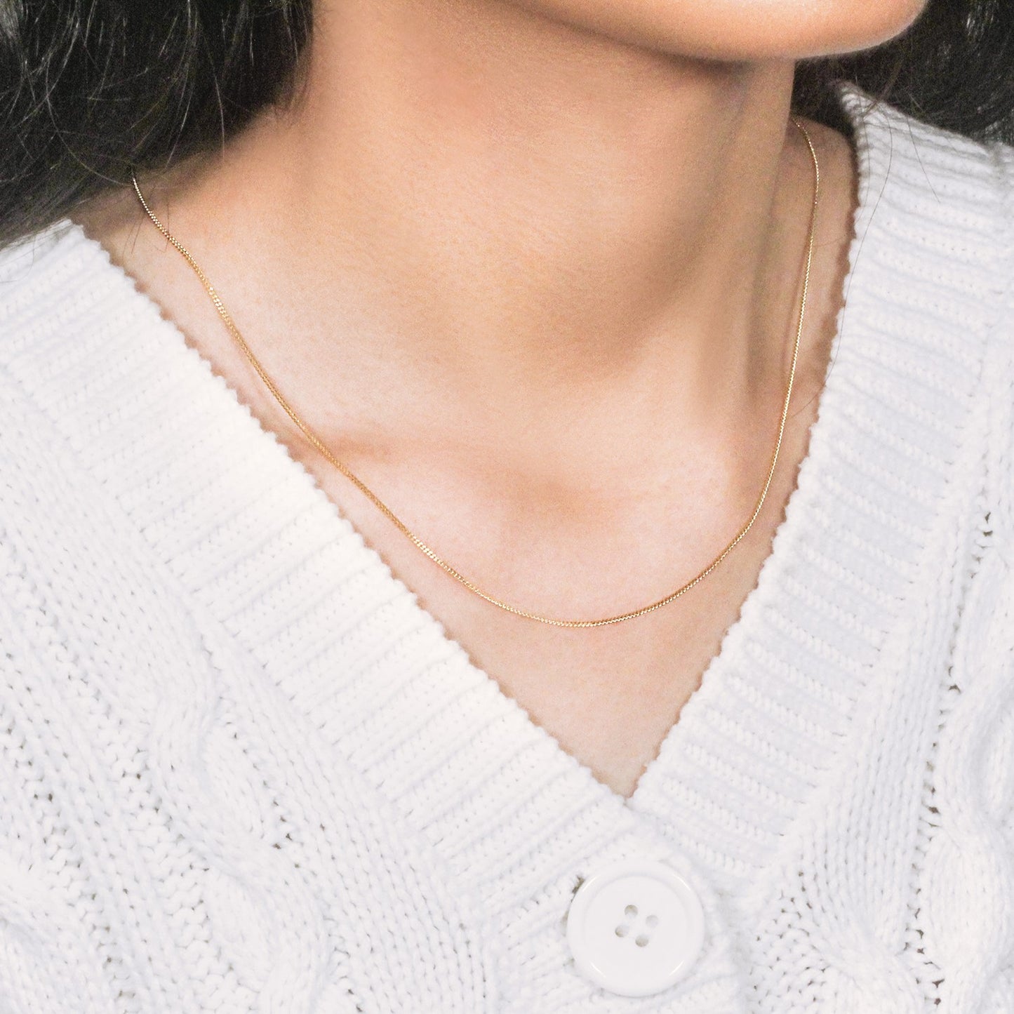 10k Yellow Gold Gourmette Chain 1.0mm (1.00 mm)