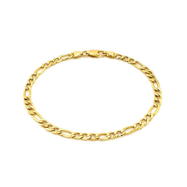 14k Yellow Gold Lite Figaro Bracelet (4.70 mm)