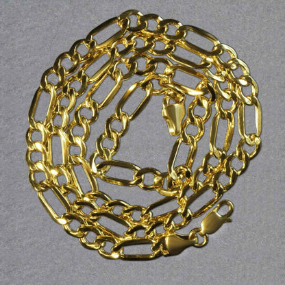 14k Yellow Gold Lite Figaro Chain (5.60 mm)
