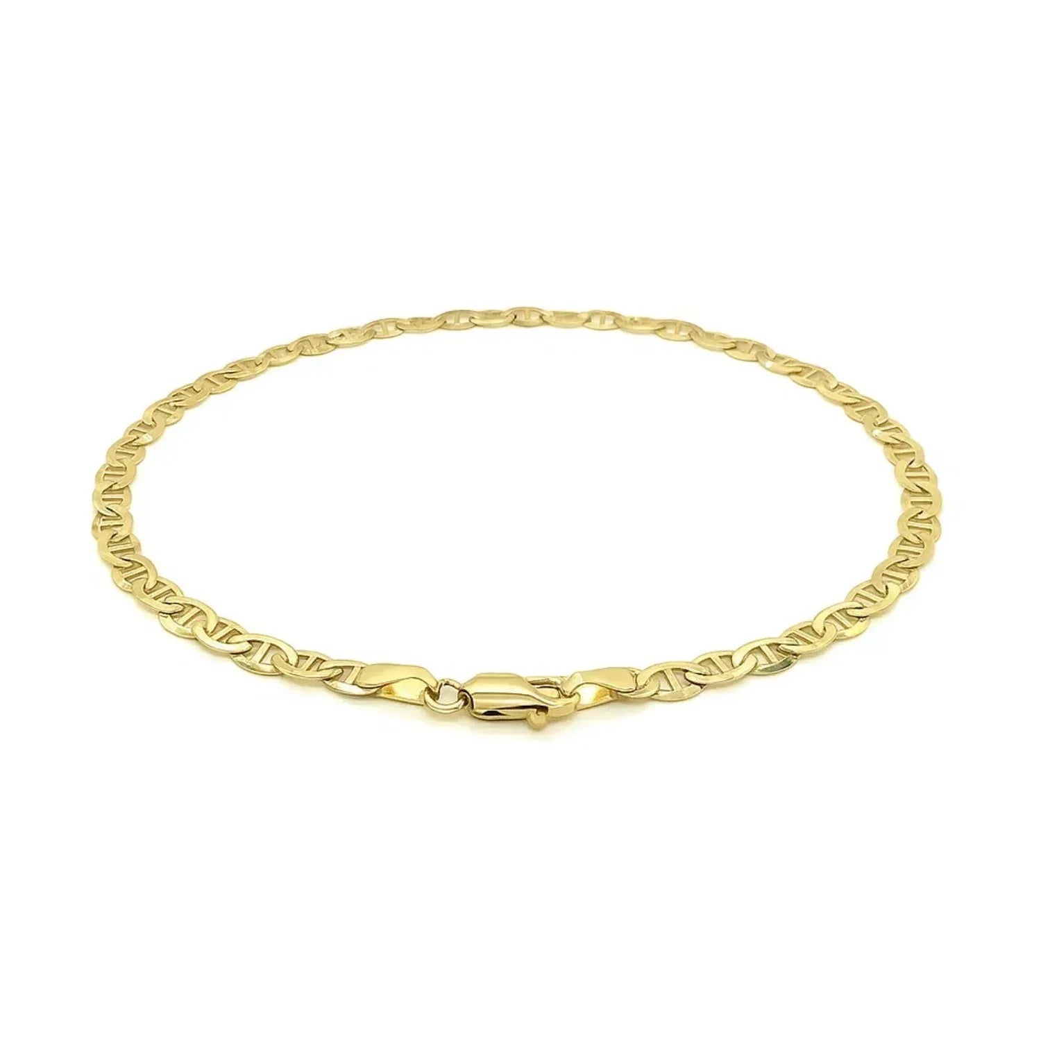 14k Yellow Gold Mariner Link Bracelet (3.20 mm) - Peelerie