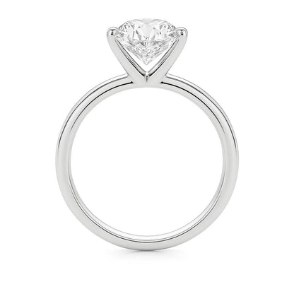 5 Carat Princess Lab Grown IGI G/VS1 Diamond Solitaire Ring in 14K White Gold