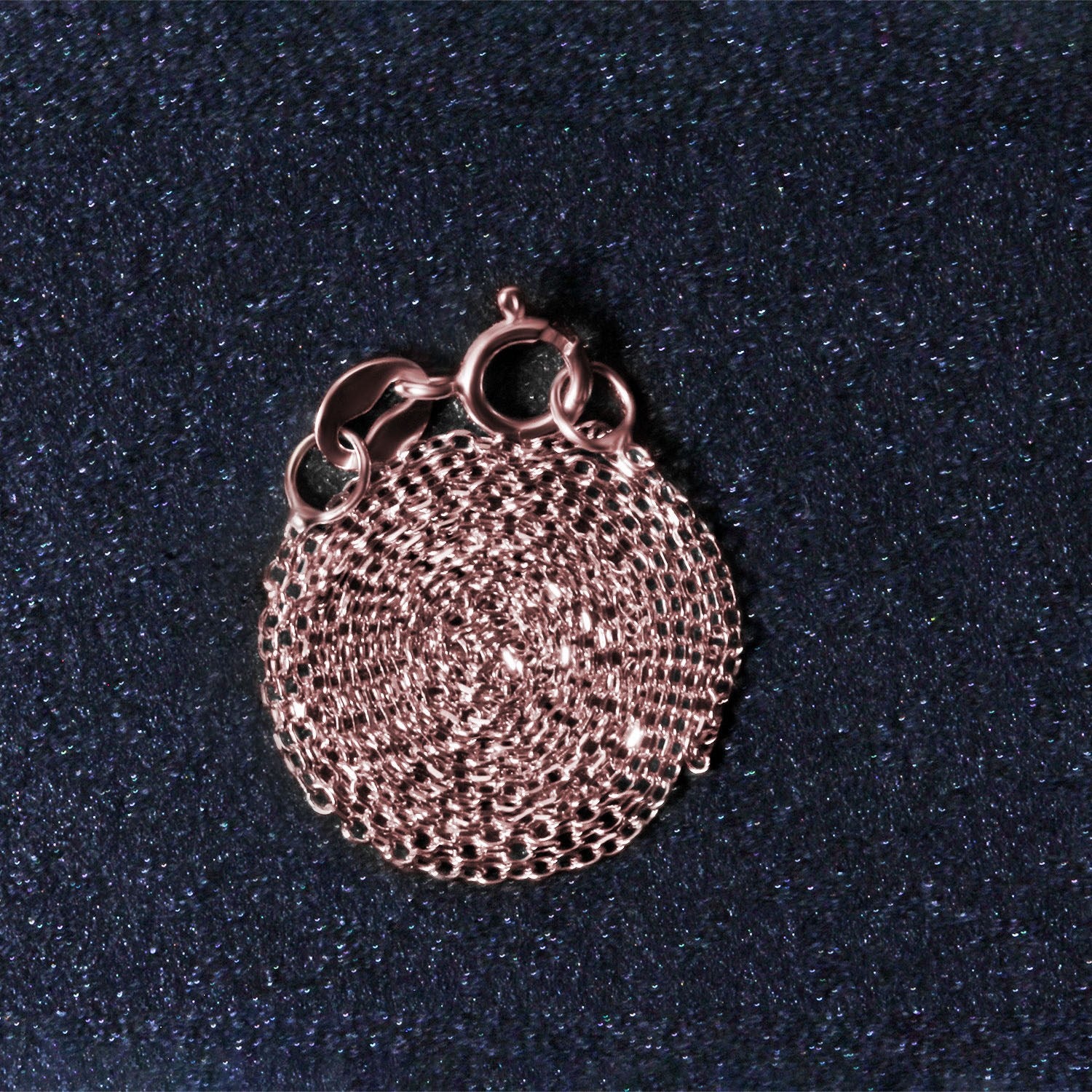 14k Pink Gold Diamond Cut Cable Link Chain (0.87 mm) - Peelerie