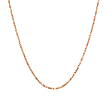 14k Rose Gold Adjustable Popcorn Chain (1.30 mm)