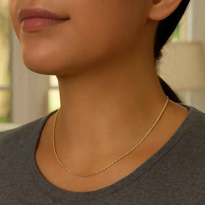 14k Yellow Gold Classic Box Chain (0.60 mm)
