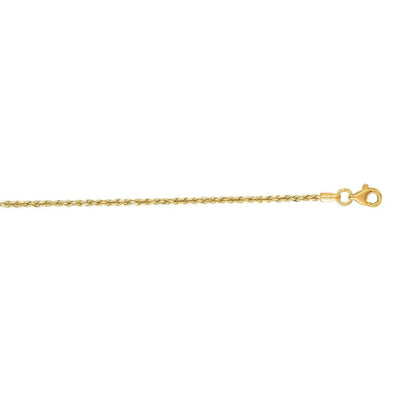 14k yellow gold anklet