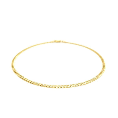 14k yellow gold anklet