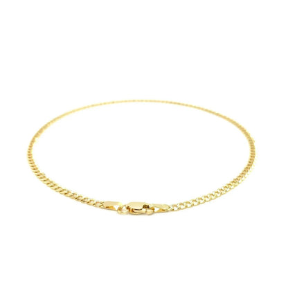 14k yellow gold anklet