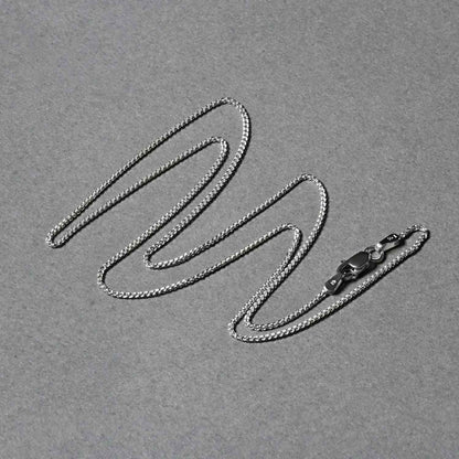 14k White Gold Round Wheat Chain (1.00 mm)
