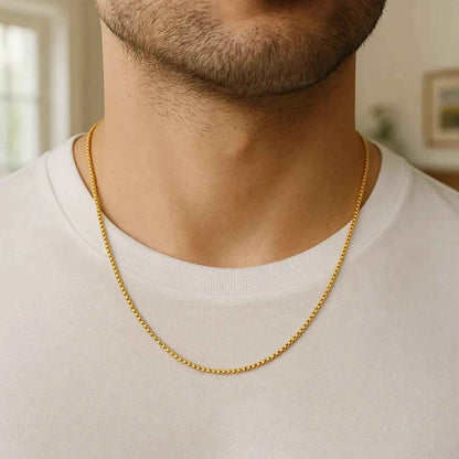 14k Yellow Gold Classic Box Chain (1.1 mm)