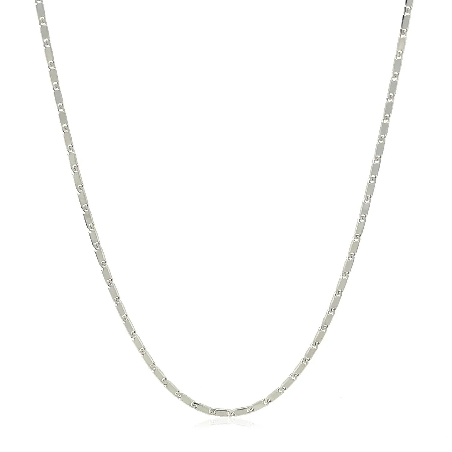 14k White Gold Lumina Pendant Chain (1.00 mm) - Peelerie