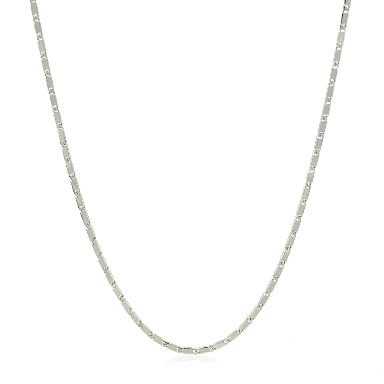 14k White Gold Lumina Pendant Chain (1.00 mm) - Peelerie