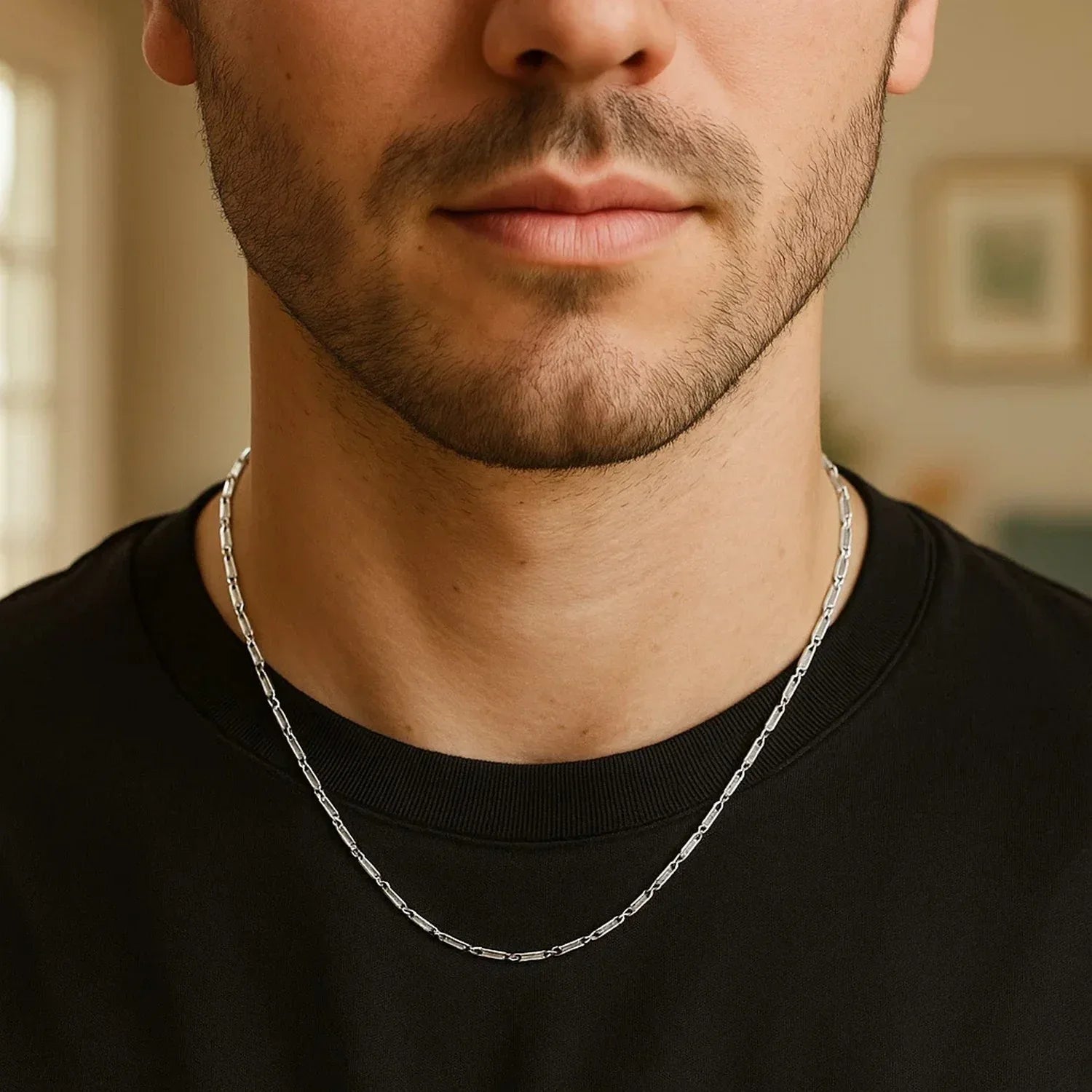 14k White Gold Lumina Pendant Chain (1.00 mm) - Peelerie