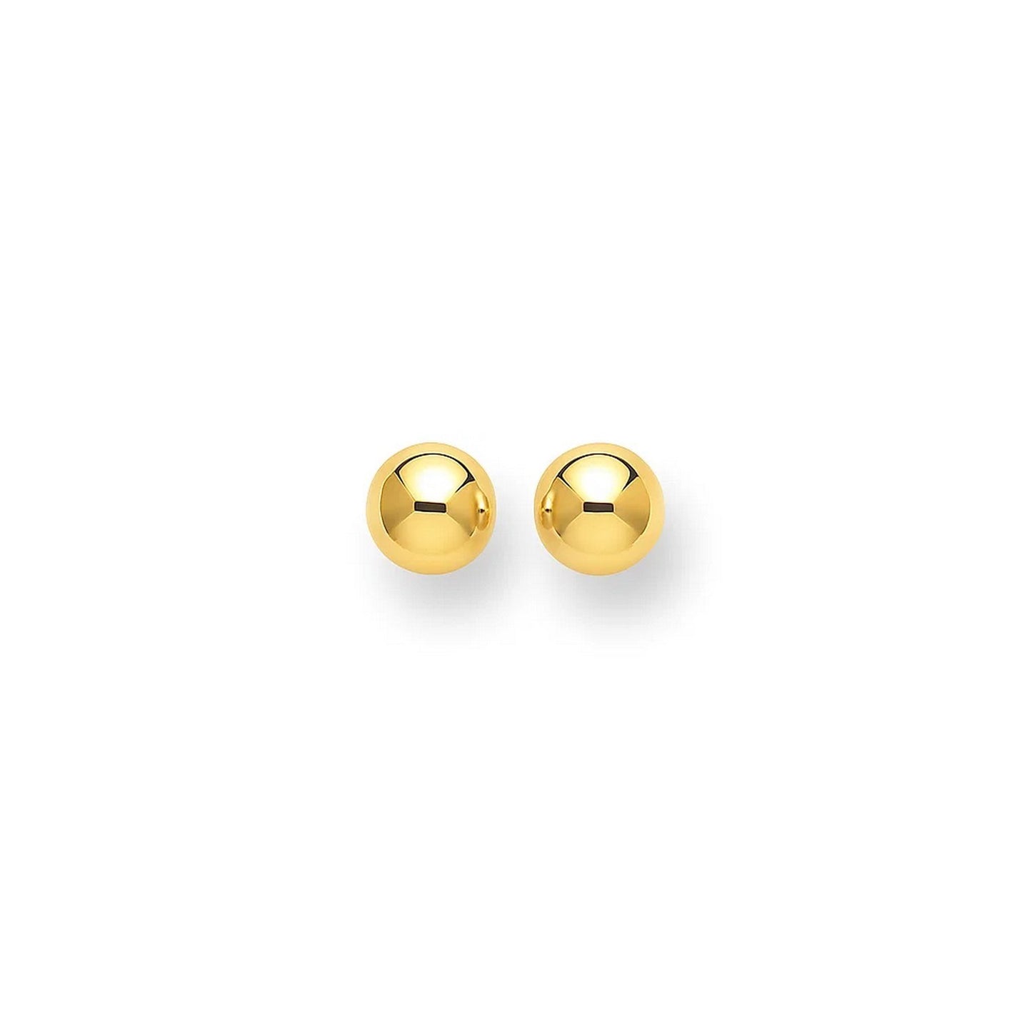 14k Yellow Gold Polished Round Stud Earrings(3mm) in a sleek high-contrast midnight luxury editorial style
