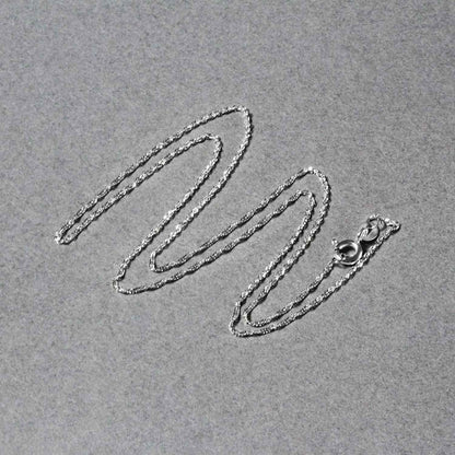 14k White Gold Singapore Chain (1.10 mm)