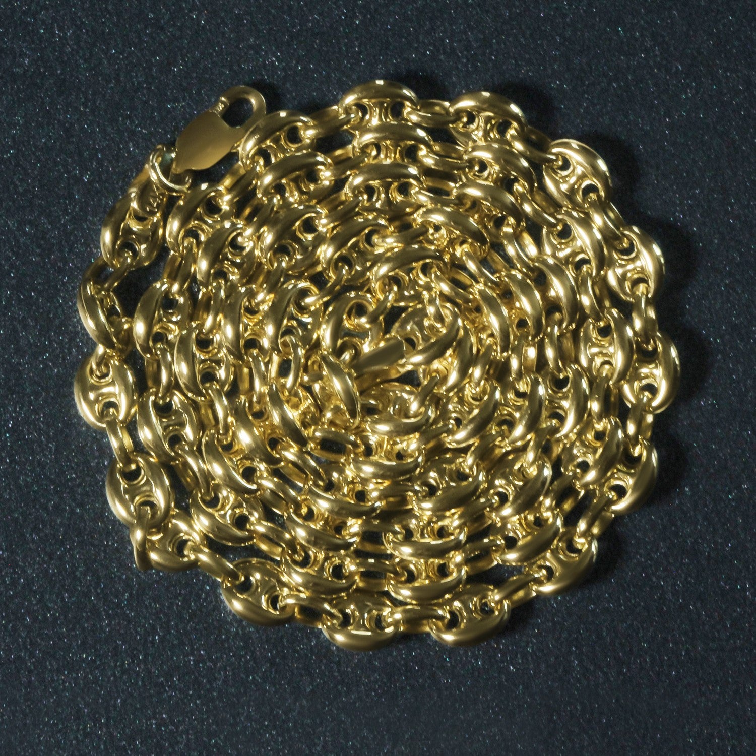 Peelerie jewelry piece in midnight luxury editorial product photo, high-contrast studio lighting