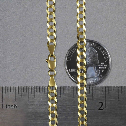 10k Yellow Gold Curb Chain (4.70 mm)