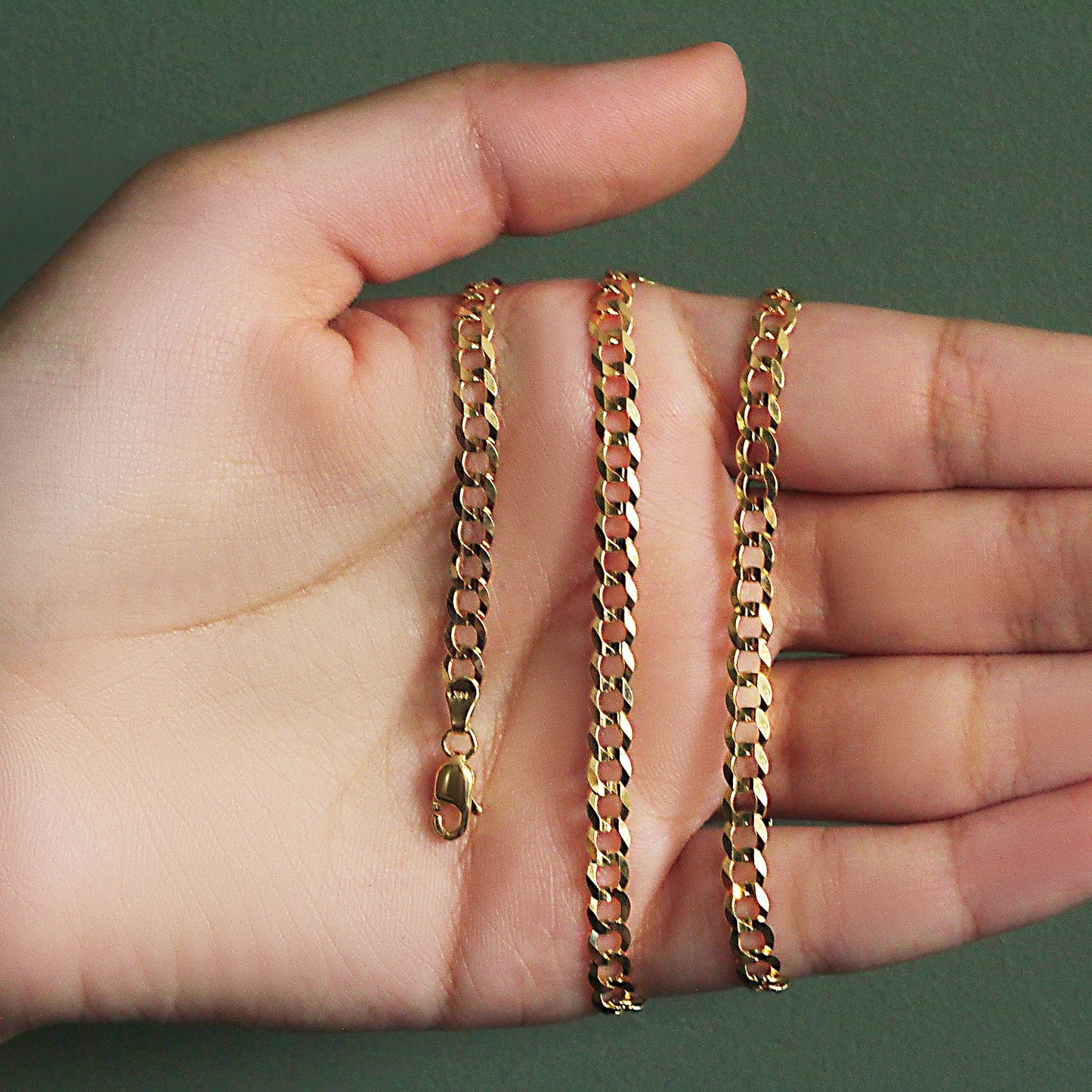 10k Yellow Gold Curb Chain (4.70 mm)