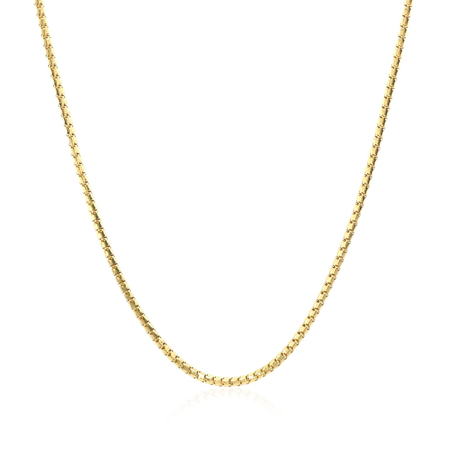 14k Yellow Gold Ice Chain (1.30 mm) in a sleek high-contrast midnight luxury editorial style