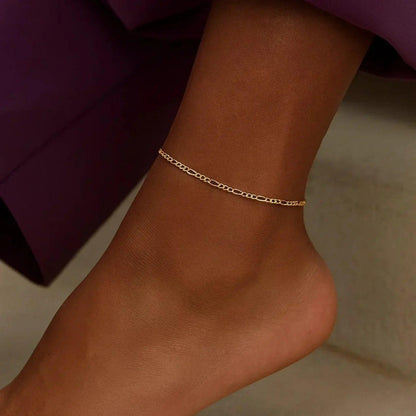 14k yellow gold anklet