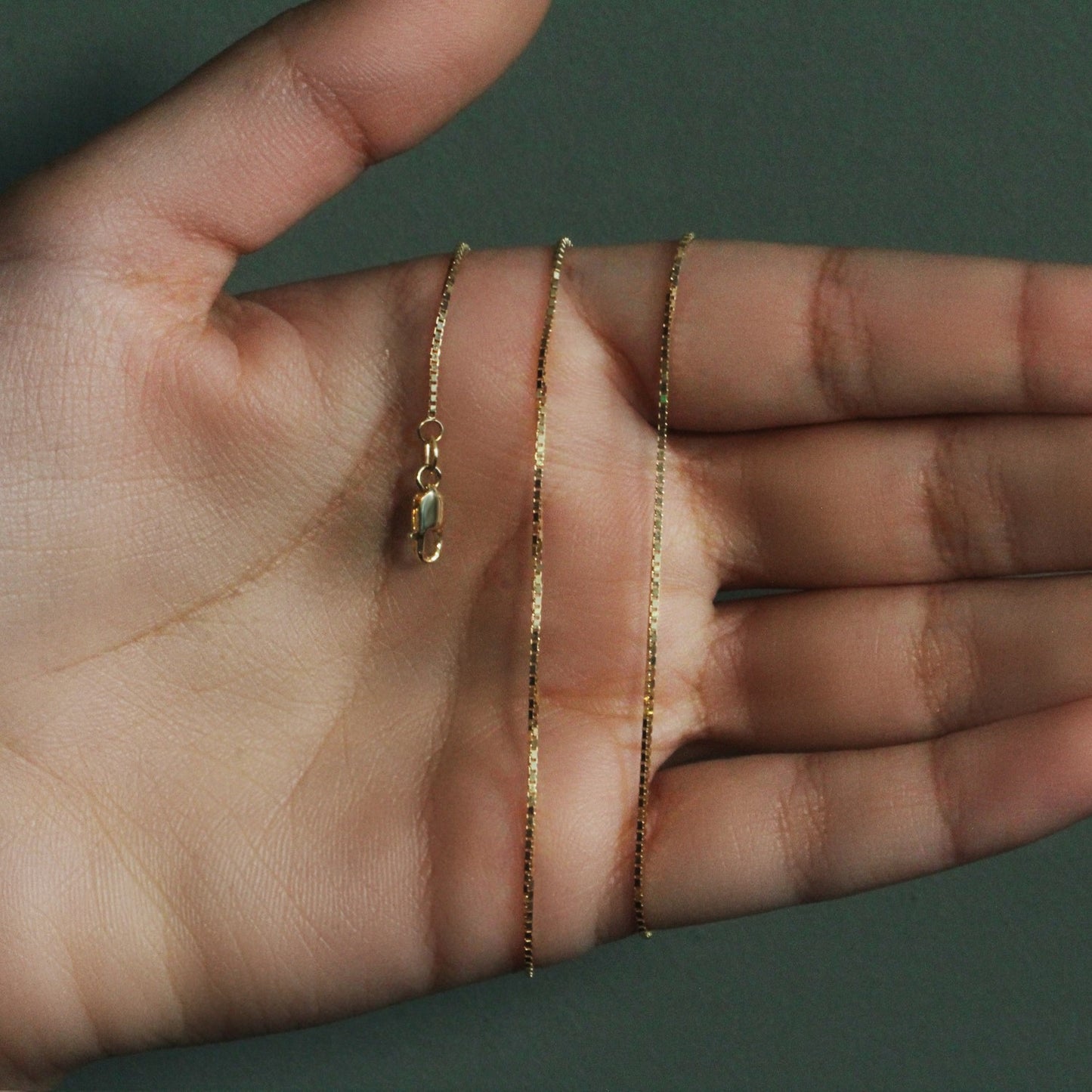 10k Yellow Gold Classic Box Chain (0.94 mm)