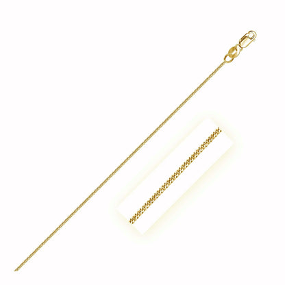 14k Yellow Gold Gourette Chain 1.0mm (1.00 mm) - Peelerie