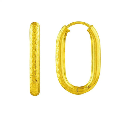 14k yellow gold hoop earrings
