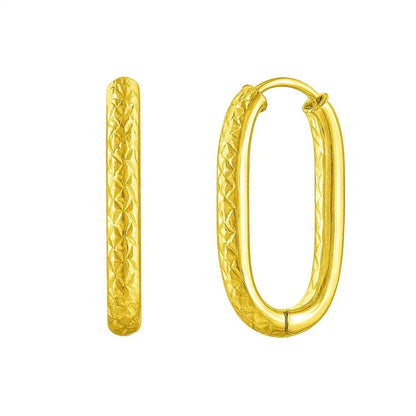 14k yellow gold hoop earrings
