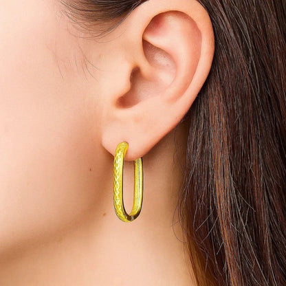 14k yellow gold hoop earrings