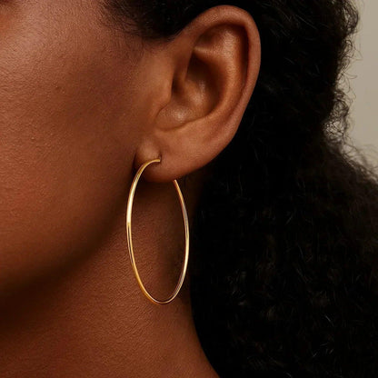 14k yellow gold hoop earrings