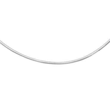Sterling Silver Classic Omega Chain Necklace (3.0mm)