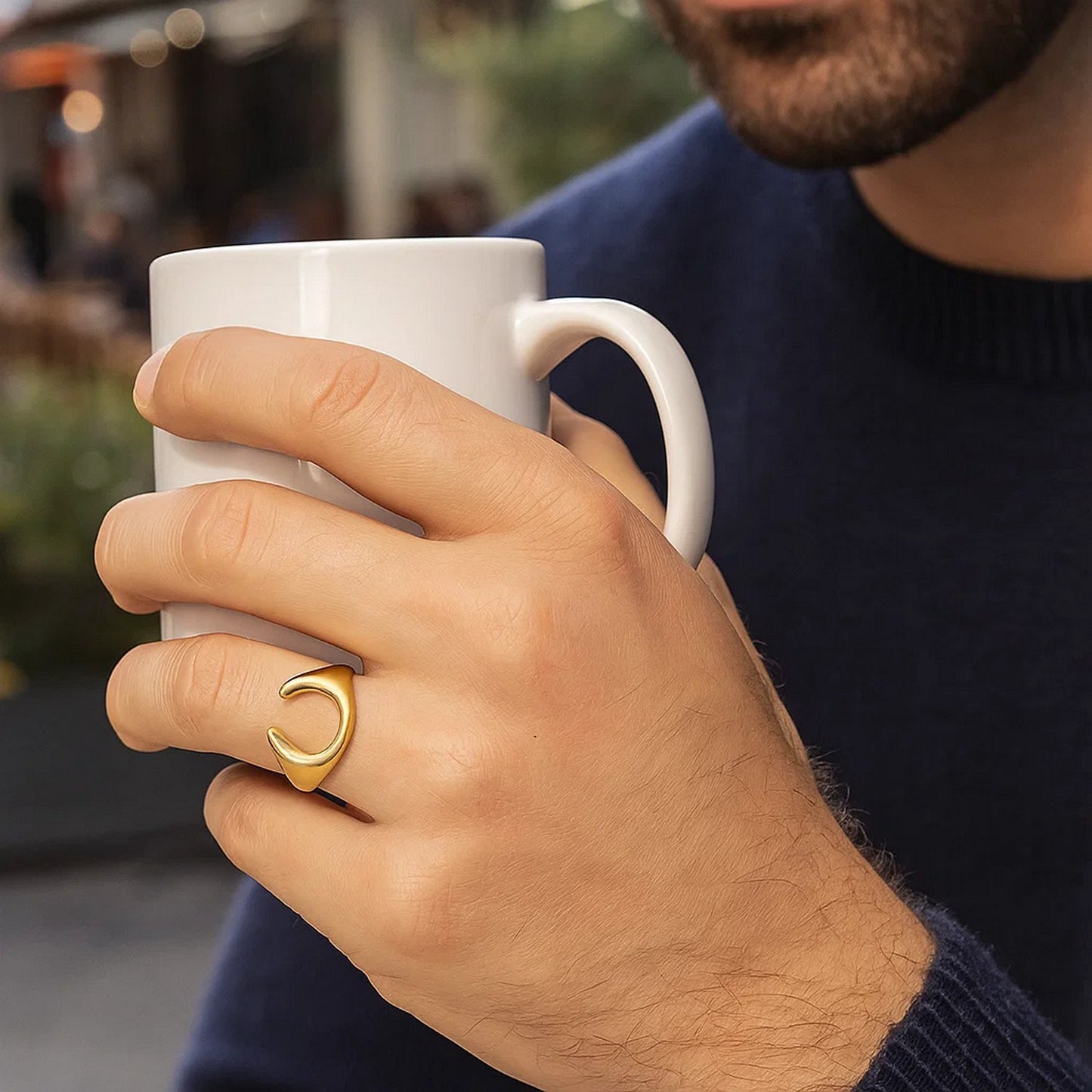 Peelerie jewelry piece in midnight luxury editorial product photo, high-contrast studio lighting