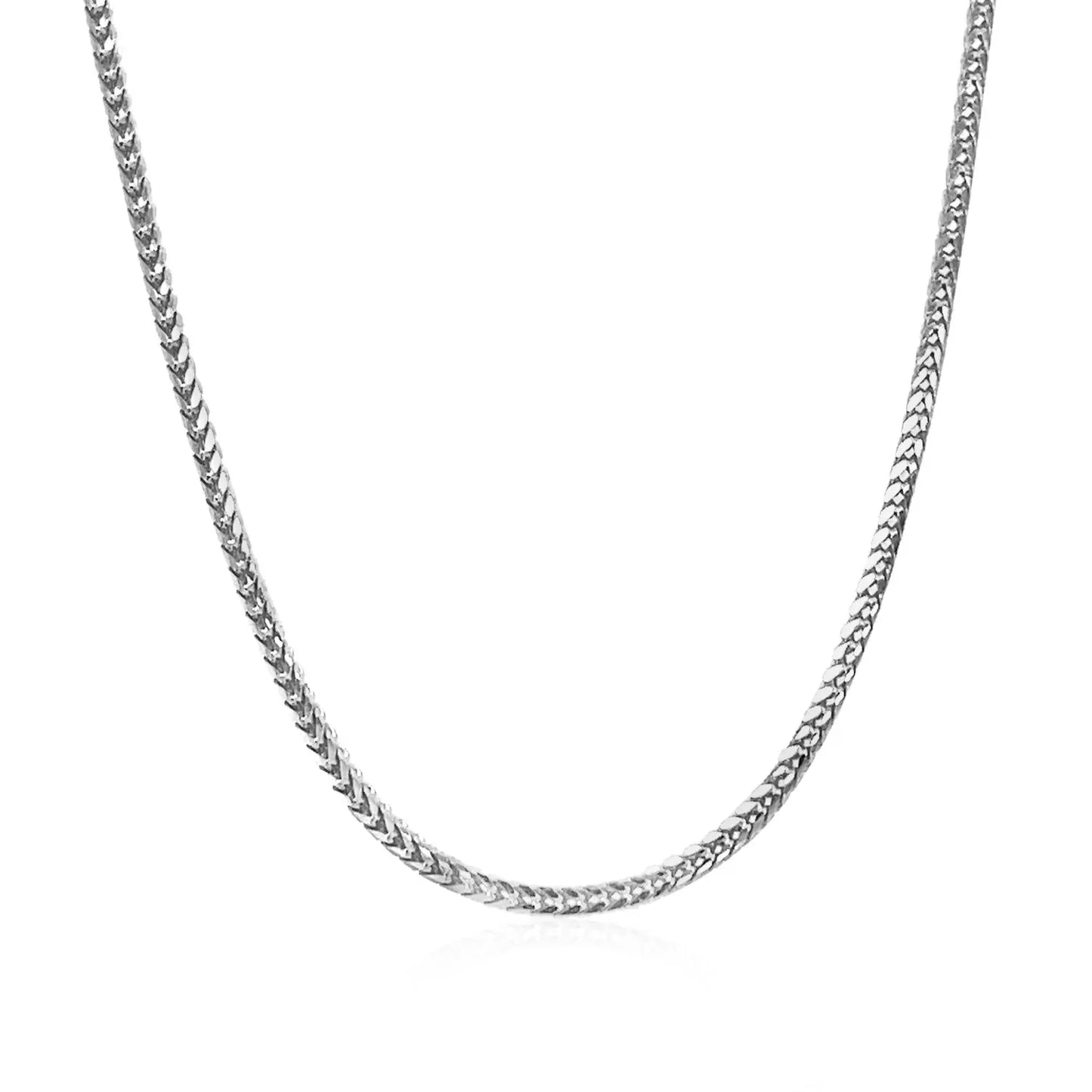 14k white Gold Franco Chain (1.60 mm) - Peelerie