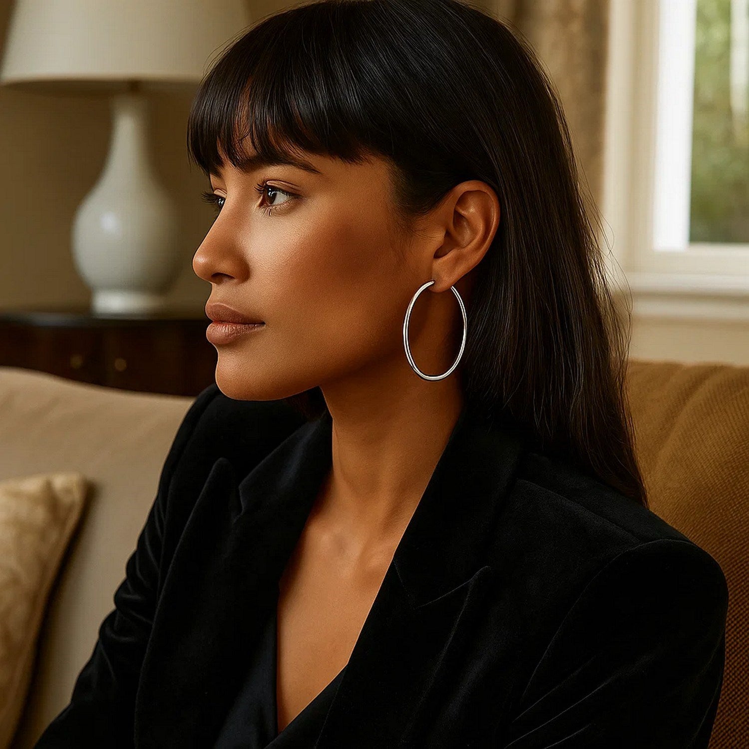 Peelerie jewelry piece in midnight luxury editorial product photo, high-contrast studio lighting