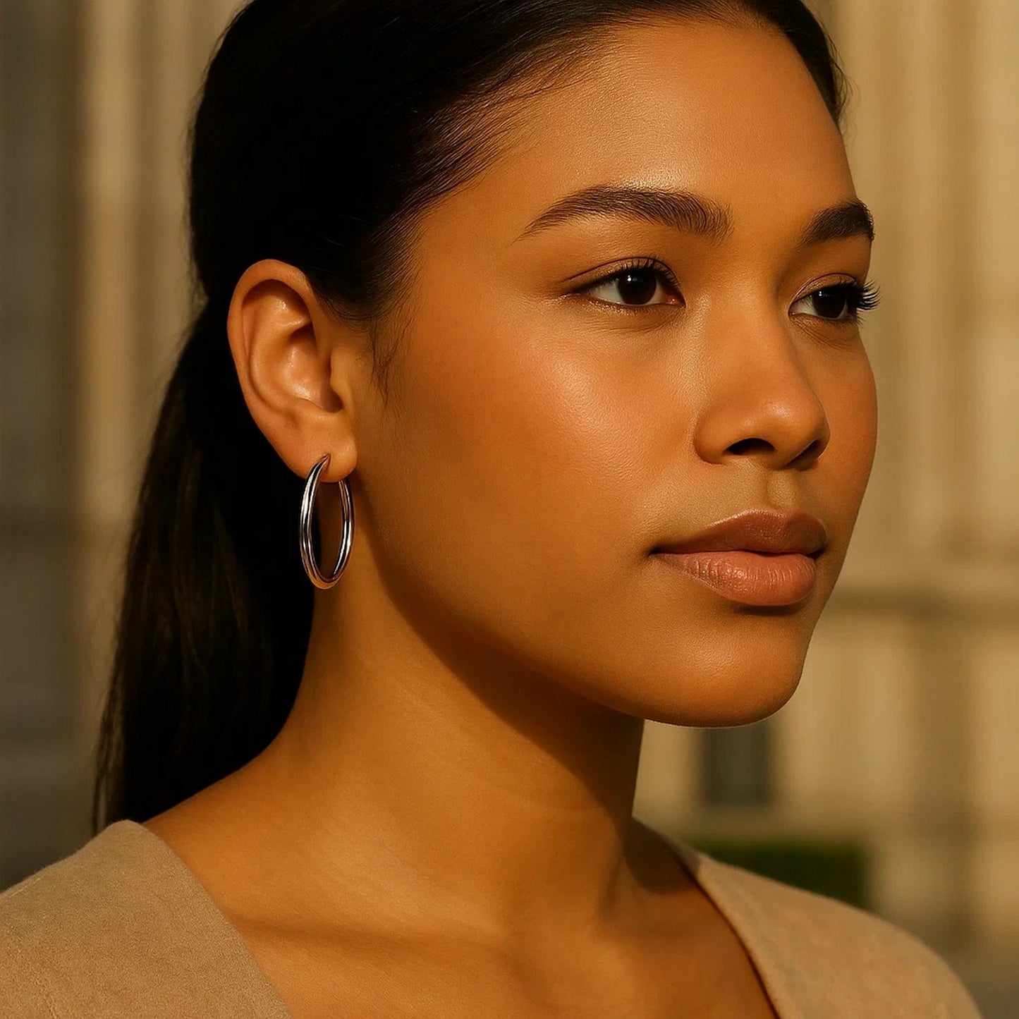 Peelerie jewelry piece in midnight luxury editorial product photo, high-contrast studio lighting