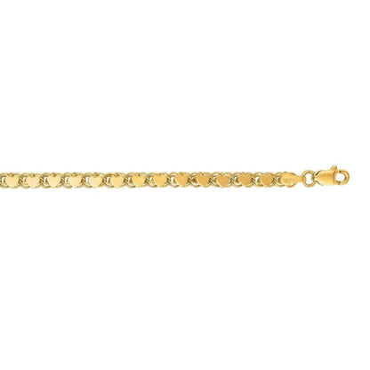 14k yellow gold anklet