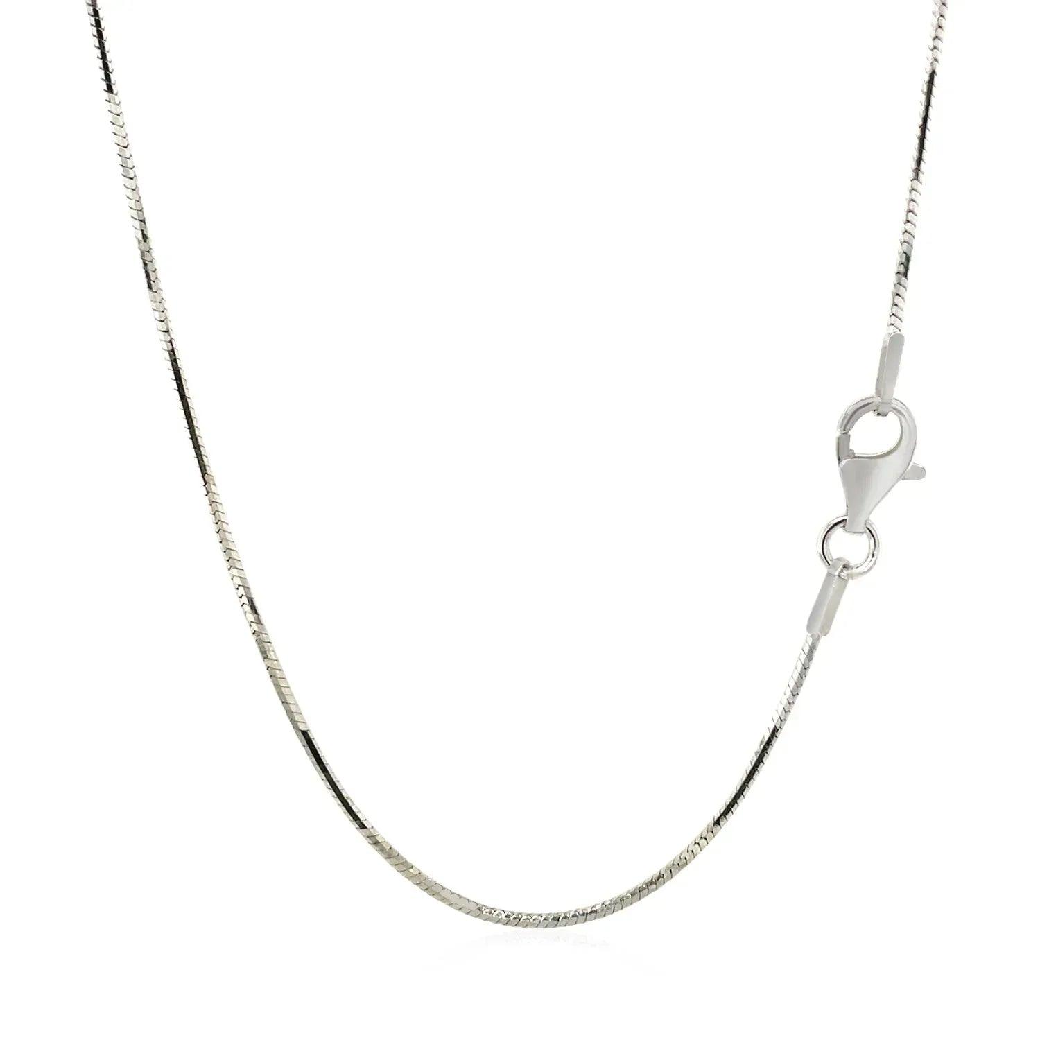 Sterling silver, rhodium plated chain