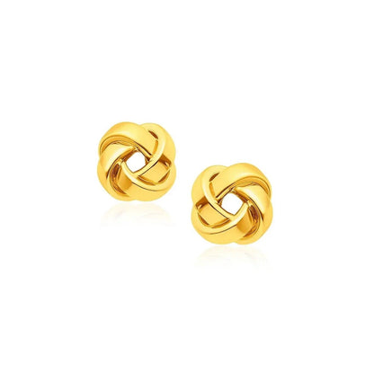 14k yellow gold stud earrings
