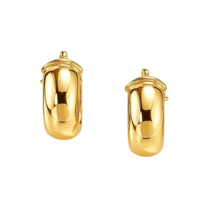 14k yellow gold hoop earrings