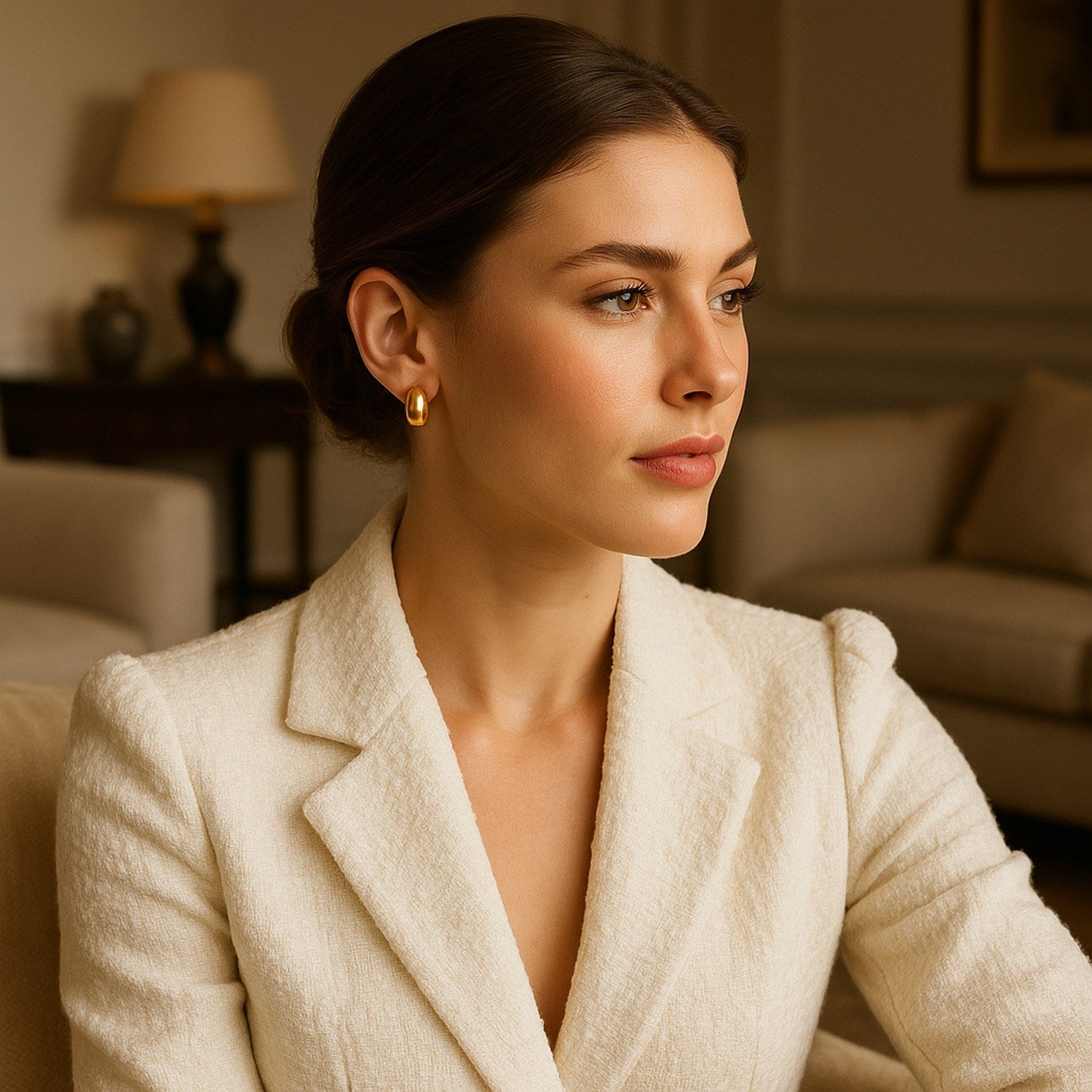 Peelerie jewelry piece in midnight luxury editorial product photo, high-contrast studio lighting