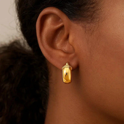 14k yellow gold hoop earrings
