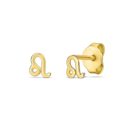 14k yellow gold stud earrings