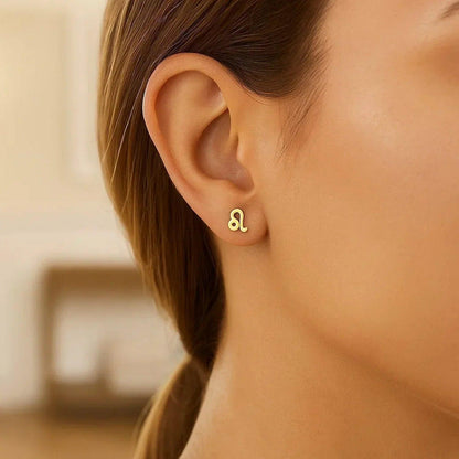 14k yellow gold stud earrings
