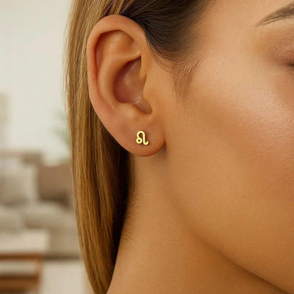 14k yellow gold stud earrings