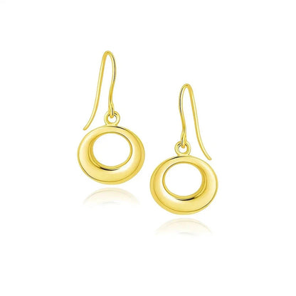 14k yellow gold drop earrings