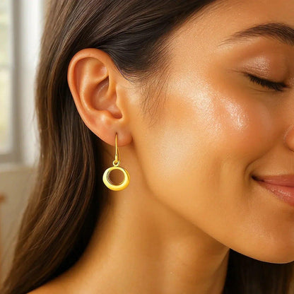 14k yellow gold drop earrings