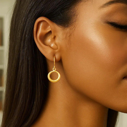 14k yellow gold drop earrings