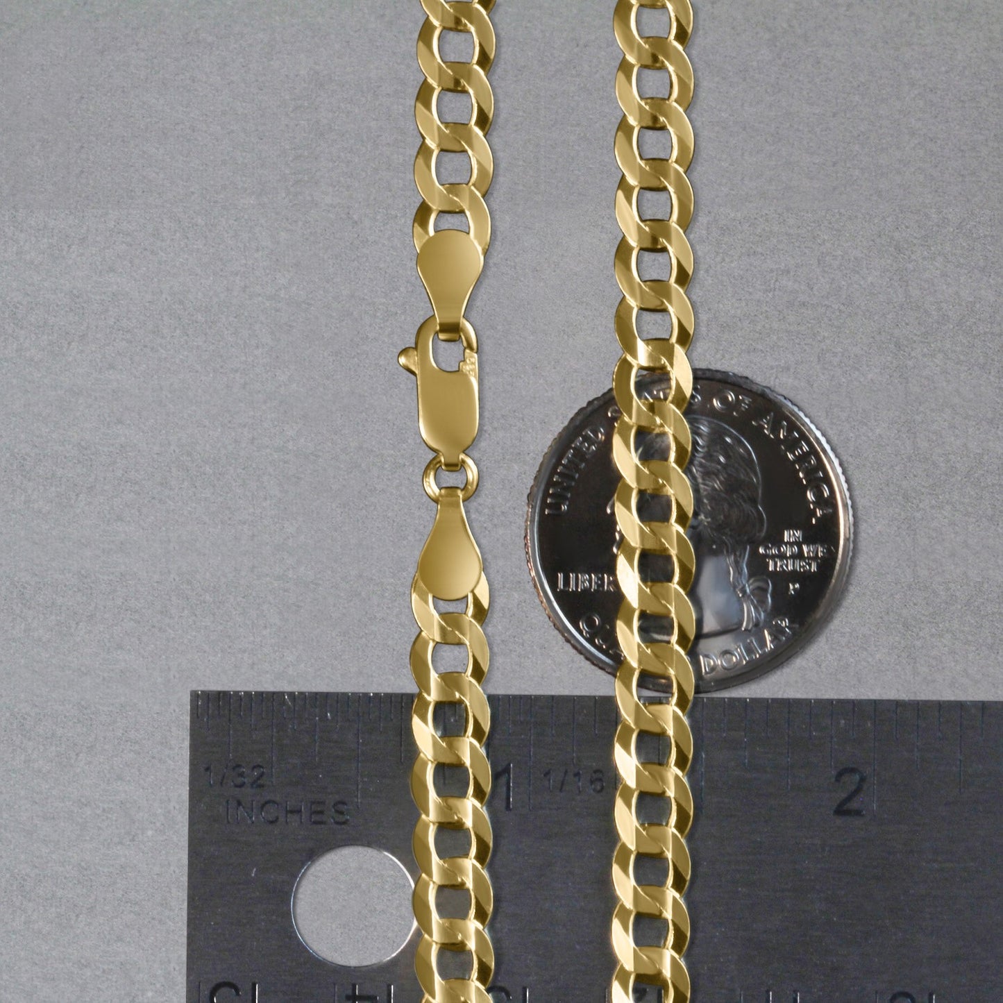 10k Yellow Gold Curb Chain (5.70 mm)