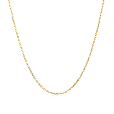 10k Yellow Gold Cable Chain (1.10 mm)