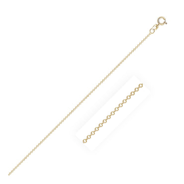 10k Yellow Gold Cable Link Chain (0.50 mm) - Peelerie