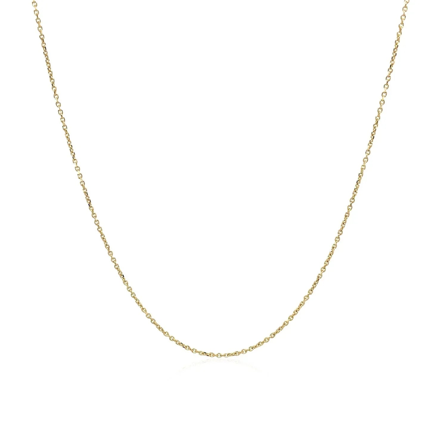10k Yellow Gold Cable Link Chain (0.50 mm) - Peelerie